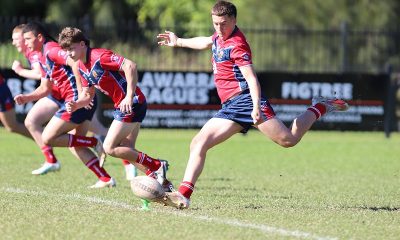 Nikora Williams playing for Sydney Red at the recent NSWCHS State trials is looking for another Green n Gold jersey (Photo - Steve Montgomery)