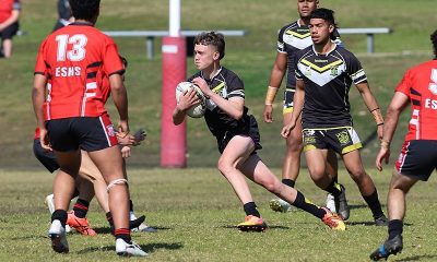 2024 NSWCHS St Marys Cup Schoolboy rugby league action photo gallery Endeavour SHS vs Bass High School (Photo - Steve Montgomery)