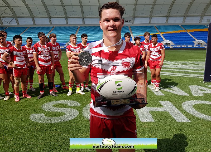 Zane Harrison 2024 Peter Sterling Medalist & player of the National Schoolboy Cup final (Photo : Steve Montgomery)