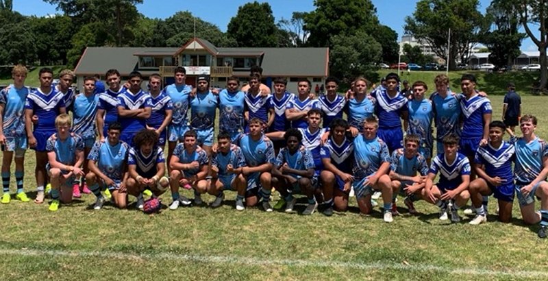 The NSW Koori Under 16s & an Auckland Development Under 16s (Photo - NSWRL)