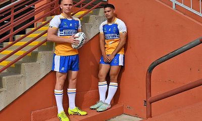Patrician Brothers’ College students Charlie Xuereb and Roman Tuaimau attend the top high school for producing NRL players in the country. Photo credit: Kate Geraghty