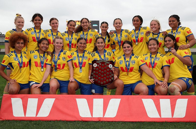 City u19 girls are happy after defeating Country this year ( Photo : NSWRL)