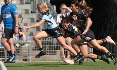 Jamie Chapman playing for the Sharks Tarsha Gale Cup (Photo - Steve Montgomery)