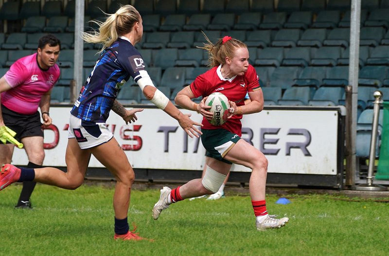 Player of the match Wales women skipper Beth Dainton (photo credit to Penallta Photographics)
