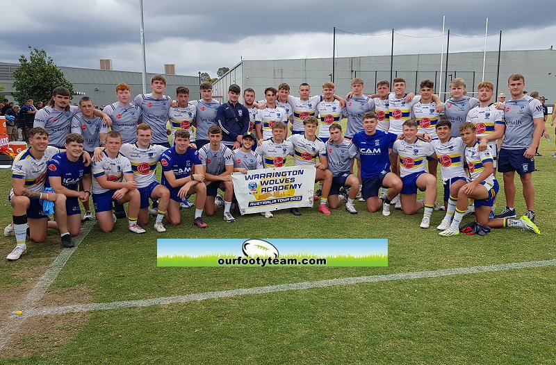 2023 Warrington Under 17s after their tough game against NSW (Photo : Steve Montgomery)