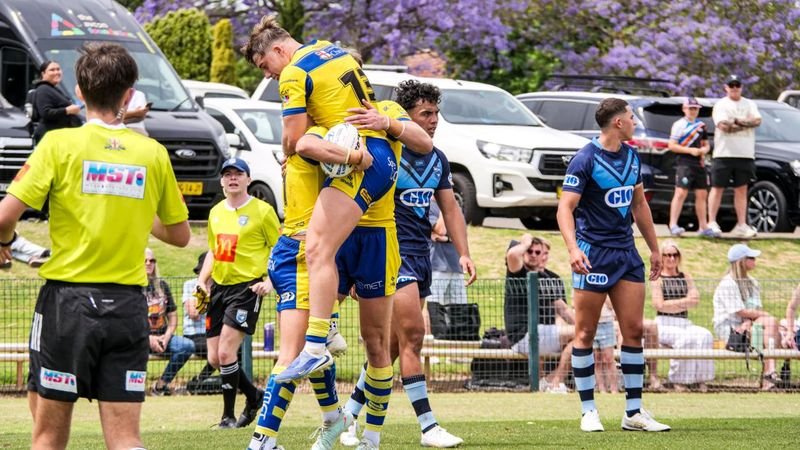 Warrington players celebrate in their tour match vs NSW (Photo : Warrington Wolves)