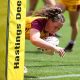Queensland Country u17s dive in for a great try in Round 1 of the QRL City v Country U17s Girls match at Moreton Daily Stadium on Saturday (Photo : QRL)